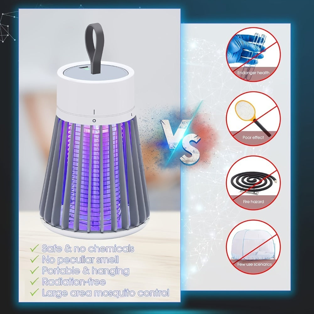 Portable UV Mosquito Killer Lamp – Silent, USB-Powered, and Safe for Home & Office