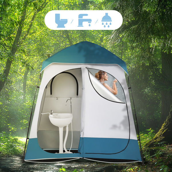 Double Blue White Changing Tent