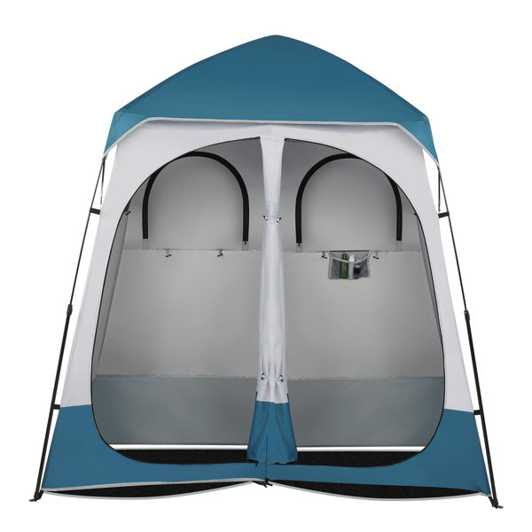 Double Blue White Changing Tent