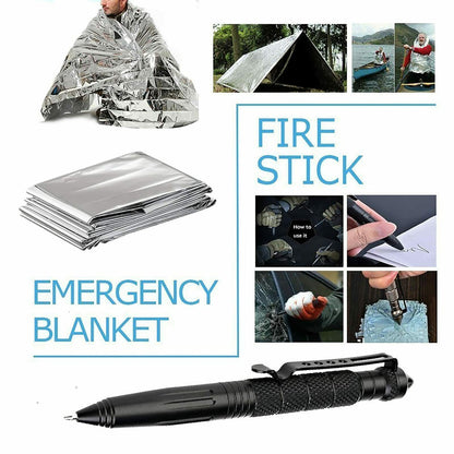 14-in-1 Outdoor Emergency Survival Kit – Tactical Gear for Camping, Hiking & Emergency Preparedness