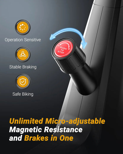 MERACH Indoor Cycling Bike – Magnetic & Auto Resistance, Bluetooth Stationary Bike with APP Data Tracking for Home Workouts 🚴‍♂️🔥