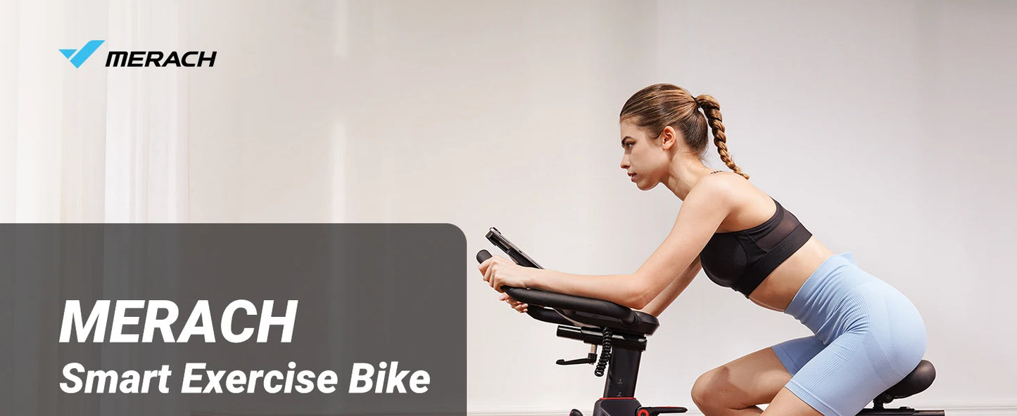 MERACH Indoor Cycling Bike – Magnetic & Auto Resistance, Bluetooth Stationary Bike with APP Data Tracking for Home Workouts 🚴‍♂️🔥