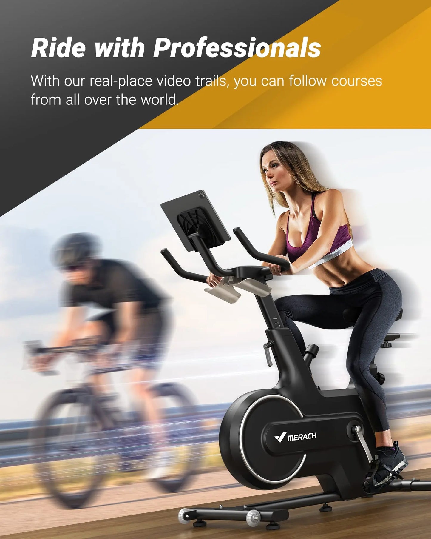 MERACH Indoor Cycling Bike – Magnetic & Auto Resistance, Bluetooth Stationary Bike with APP Data Tracking for Home Workouts 🚴‍♂️🔥