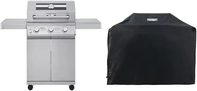 Monument Mesa 300 Clearview 3-Burner Propane Gas Grill – Stainless Steel Heavy-Duty Cabinet Style BBQ 🔥