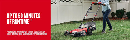 CRAFTSMAN V20 20-Inch Brushless Cordless Push Mower – Powerful, Efficient, and Space-Saving