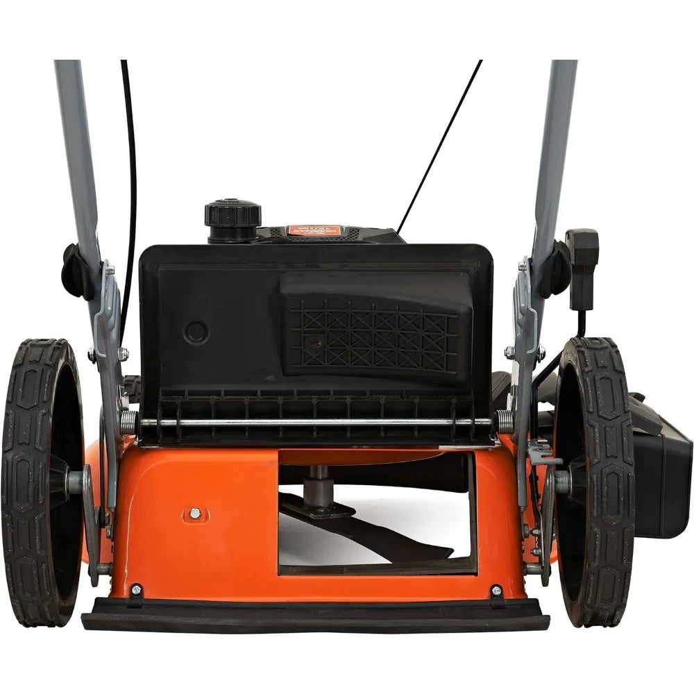 **YARDMAX 21-Inch 170cc 3-in-1 Gas Walk Behind Push Lawn Mower with High Rear Wheels and Single-Lever Height Adjustment**