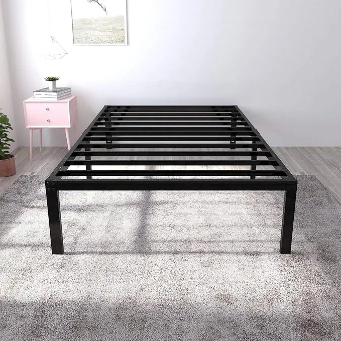 18-Inch Heavy-Duty Metal Platform Bed Frame – Built for Durability and Style