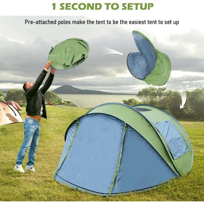 Effortless Adventure with the KIKERBRO 4-Person Instant Pop-Up Tent