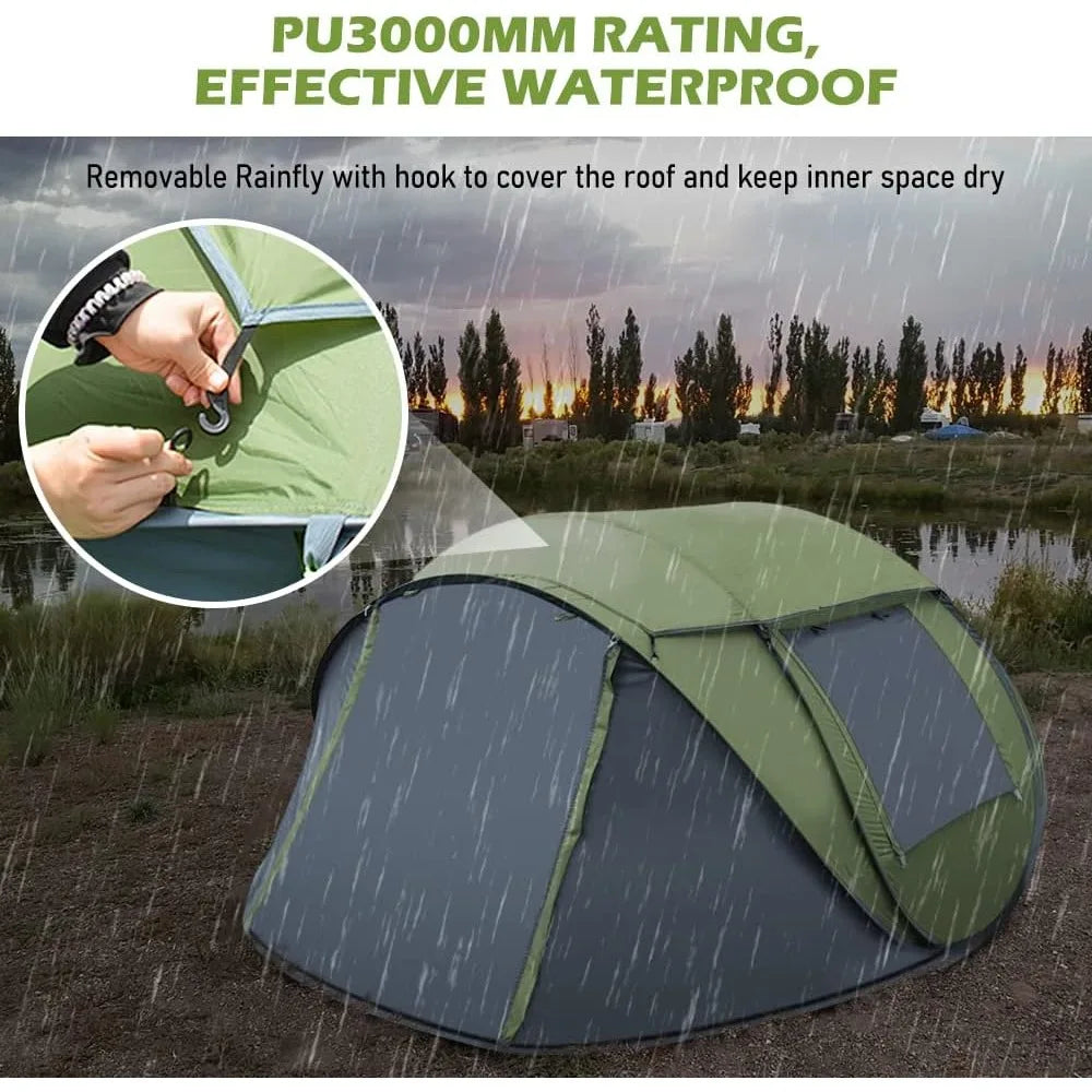 Effortless Adventure with the KIKERBRO 4-Person Instant Pop-Up Tent