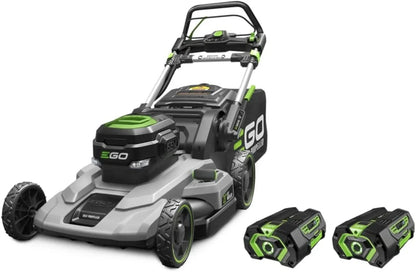 Power+ LM2102SP-A 21-Inch 56-Volt Lithium-ion Self-Propelled Cordless Lawn Mower (2) 4.0Ah Battery and Rapid Charger Included