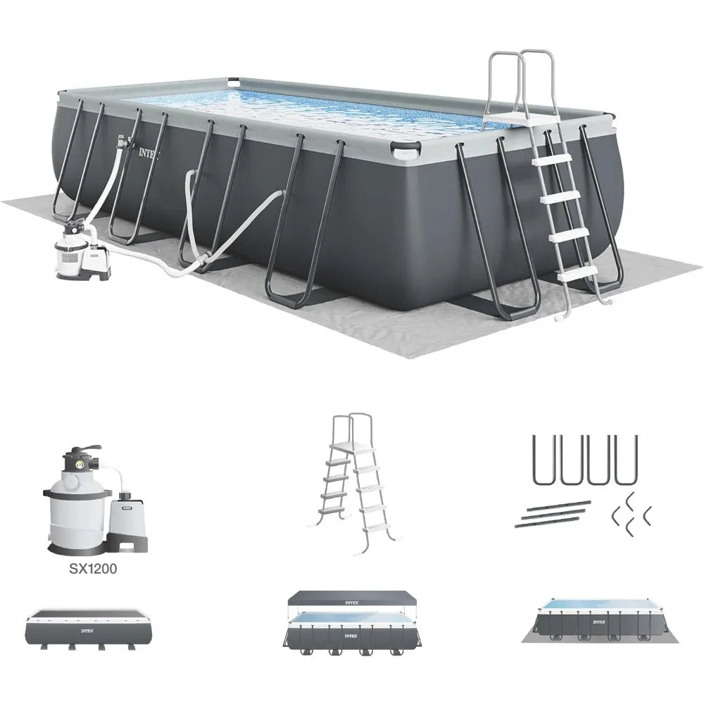 Intex Ultra XTR Rectangular Above-Ground Pool Set – 32 FT