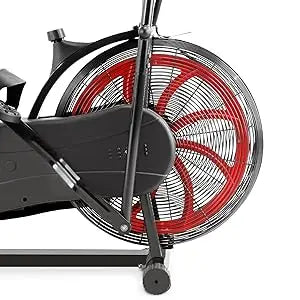 Air-Resistance Exercise Fan Bike with Dual-Action Handlebars