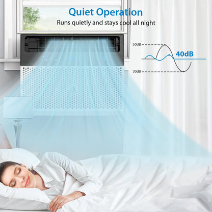 6000 BTU Window Air Conditioner – Quiet, Smart & Efficient Cooling