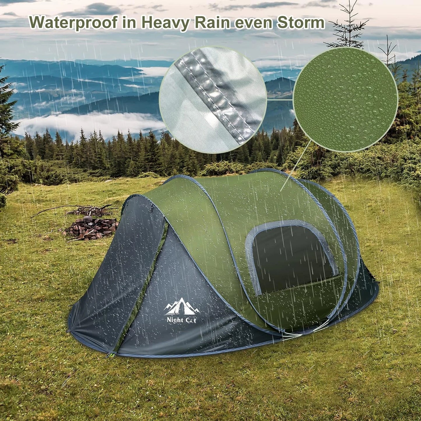 Pop-Up Camping Tent – Waterproof & Easy Setup for Two People