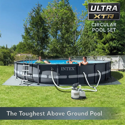 Deluxe Above Ground Swimming Pool Set – 20ft x 48in