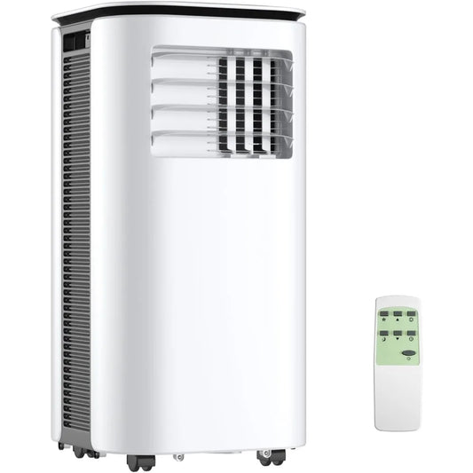 9000 BTU Portable Air Conditioner – 3-in-1 Cooling, Dehumidifier & Fan with Remote Control, 24H Timer & Easy Installation