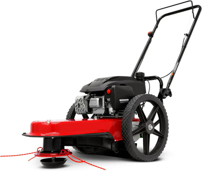 Earthquake Walk Behind String Mower with 160cc Viper™ Engine – 22-Inch Cutting Swath, Durable Steel Deck, and Never-Go-Flat Wheels