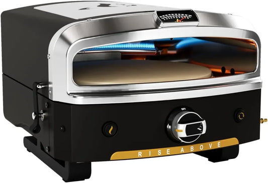 Gas Outdoor Pizza Oven with Rotating Cooking Stone | Portable Appliance