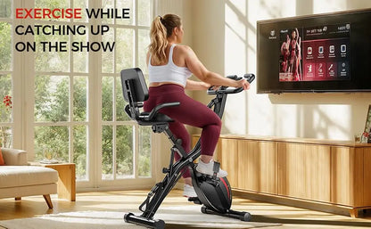 PLENY 5-in-1 Folding Exercise Bike – Your Ultimate Home Workout Companion