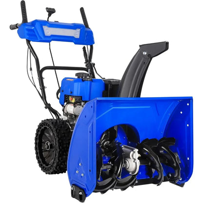 24-Inch Gas-Powered Self-Propelled Snow Blower – 209cc Engine with LED Headlight