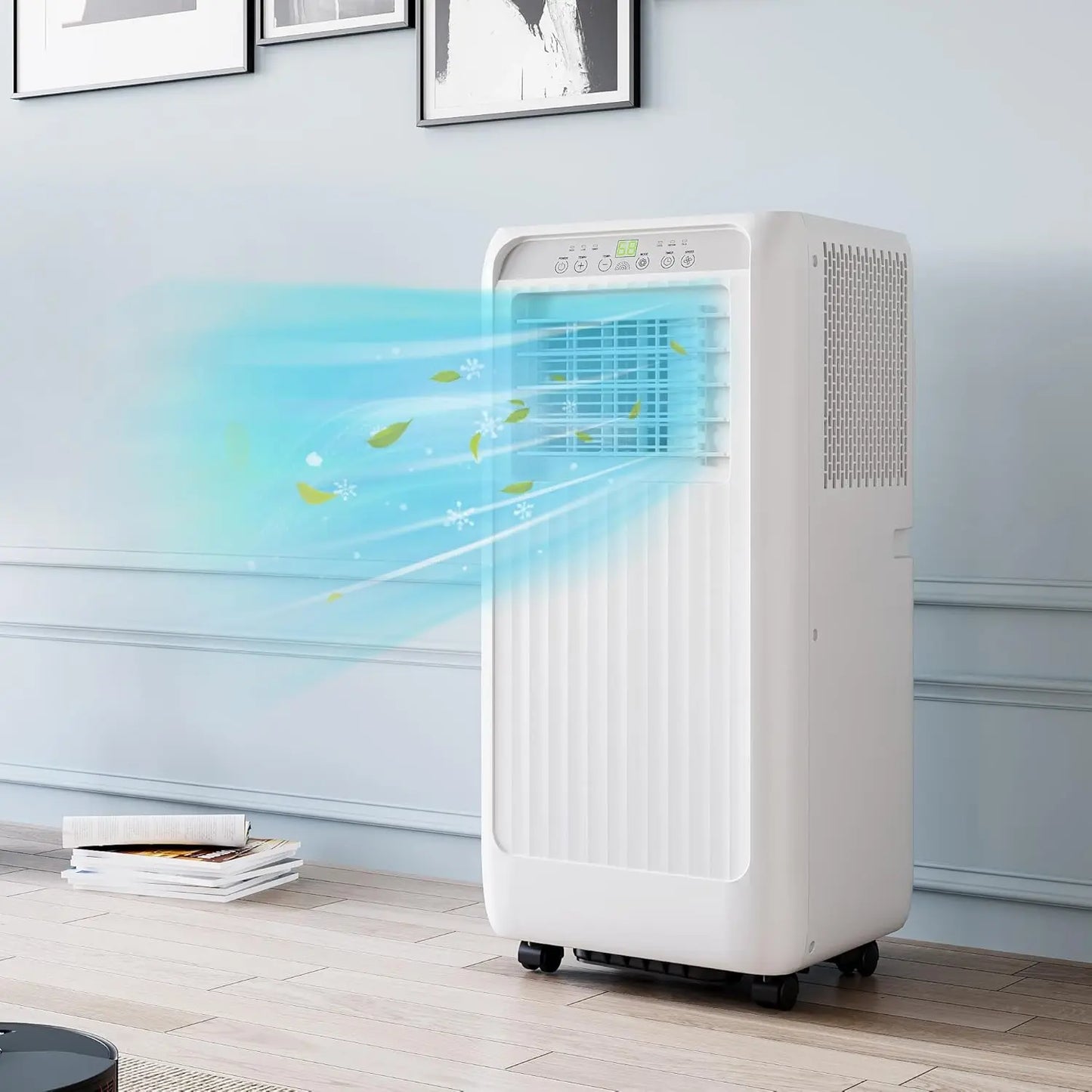 8000 Btu Portable Air Conditioners, 3-in-1 Portable AC, Dehumidifier, and Fan Mode, AC Unit with 24H Timer & Remote Control