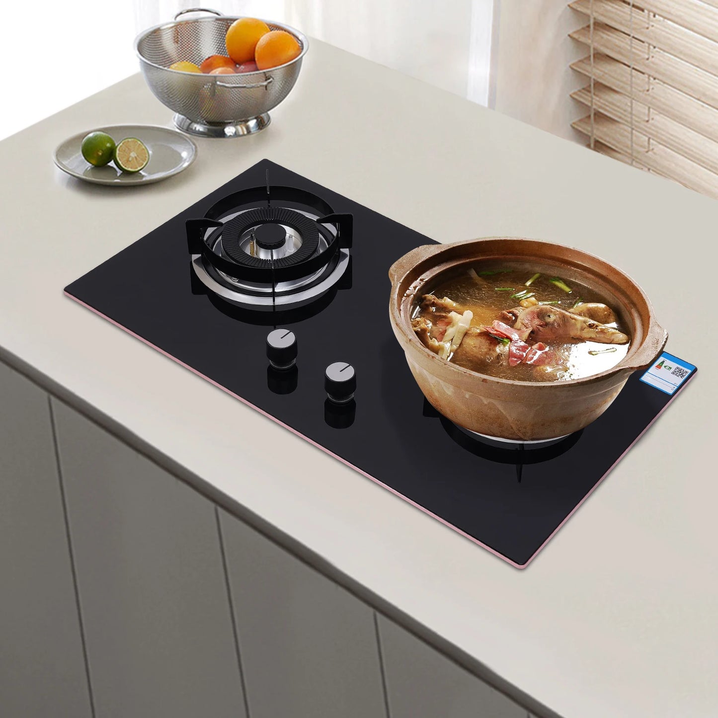 Dual Burner Gas Stove – High Efficiency, Safe Flameout Protection & Versatile Cooking