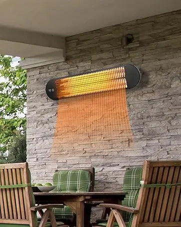 Hanging Patio Heater, 1500W Ceiling Mounted Infrared Heater with 1S Fast Heating, IPX4 Waterproof Electric Outdoor Heater