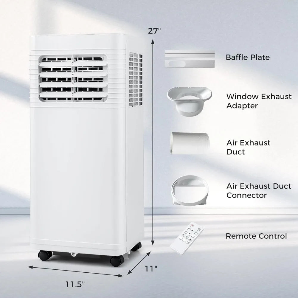 Stay Cool & Comfortable with the 8000 BTU 3-in-1 Portable Air Conditioner