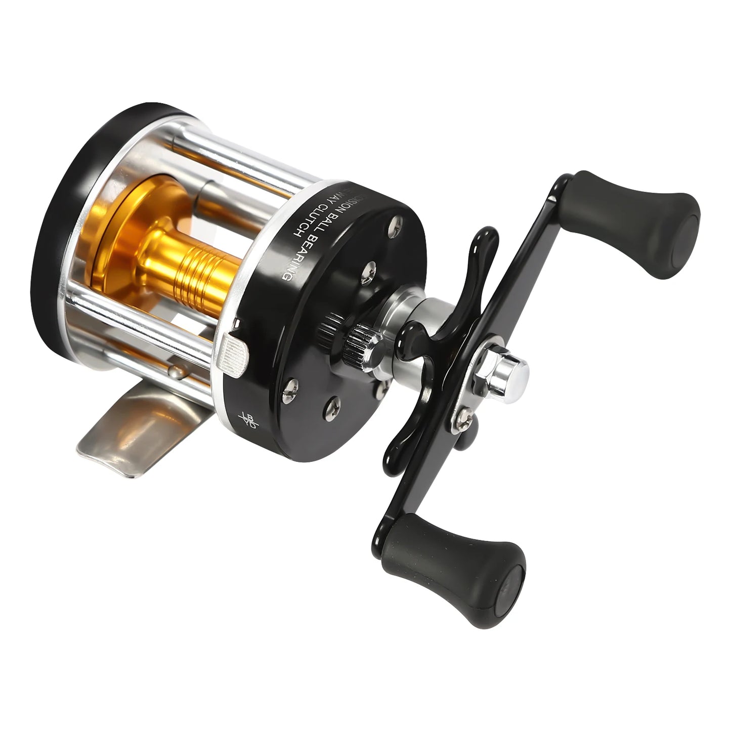 Conventional Black Catfish Baitcasting Round Fishing Reel