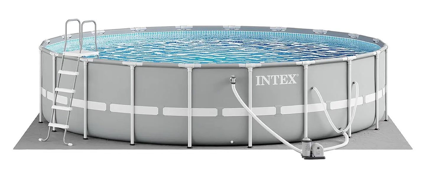 Intex 26755EH Prism Frame Premium Above Ground Swimming Pool Set – 20ft x 52in