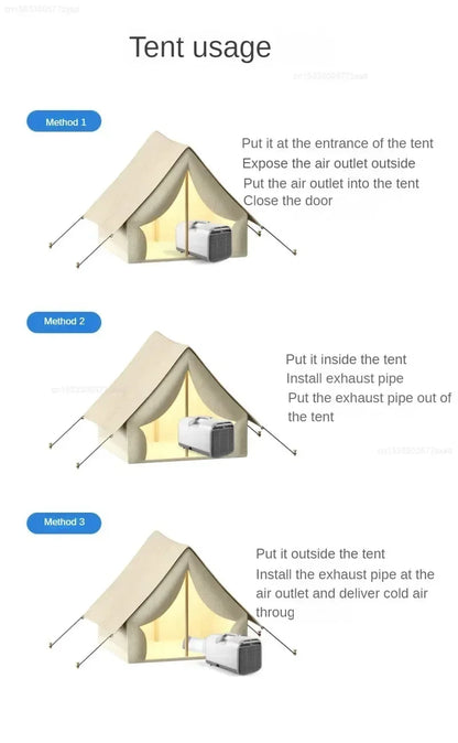 Portable Outdoor Camping Air Conditioner – 4095 BTU Cooling & Dehumidifier