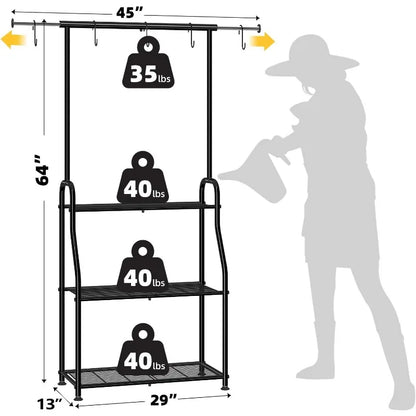 Heavy Duty Metal 3-Tiered Hanging Plant Stand