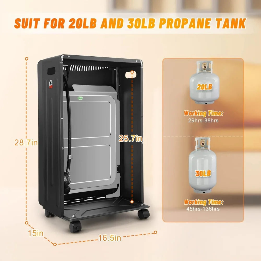 Portable Propane Patio Heater with High BTU Output