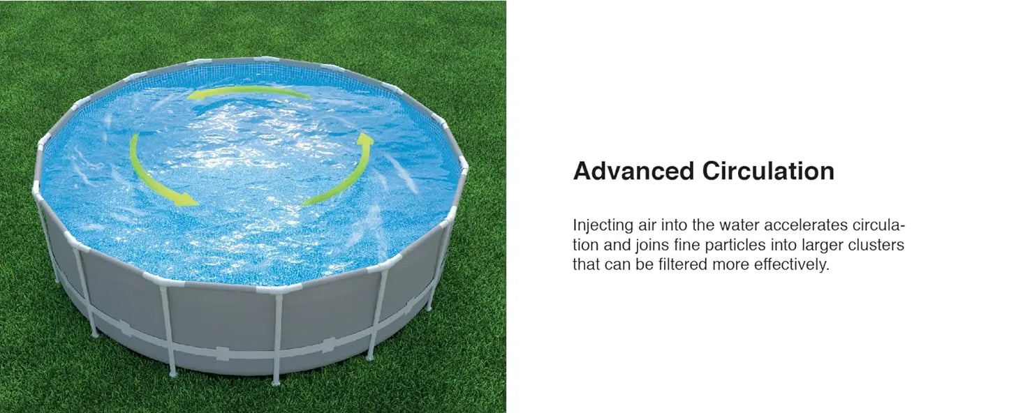 Intex 26755EH Prism Frame Premium Above Ground Swimming Pool Set – 20ft x 52in