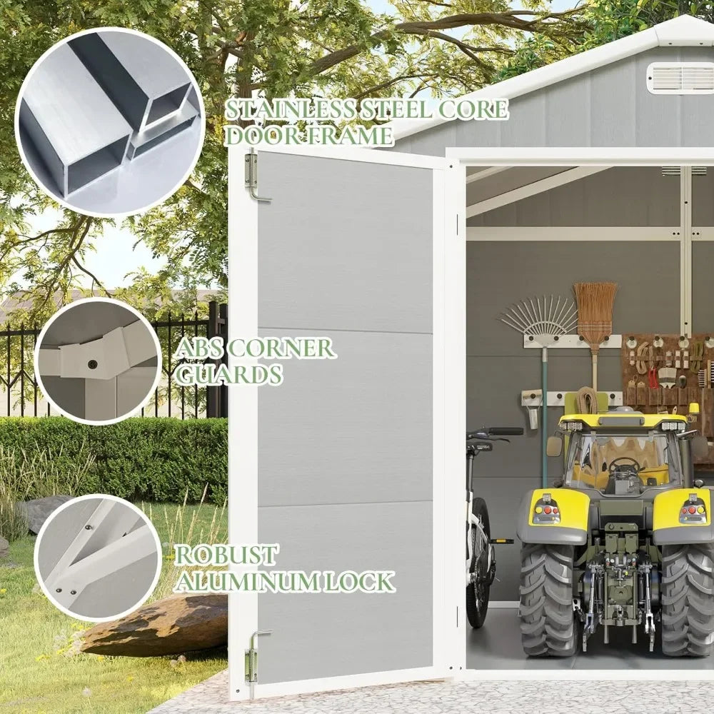 8 x 6 ft Resin Storage Shed – Durable, Spacious & Weather-Resistant