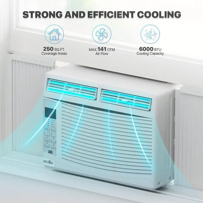 6000 BTU Window Air Conditioner – Powerful Cooling for Any Room