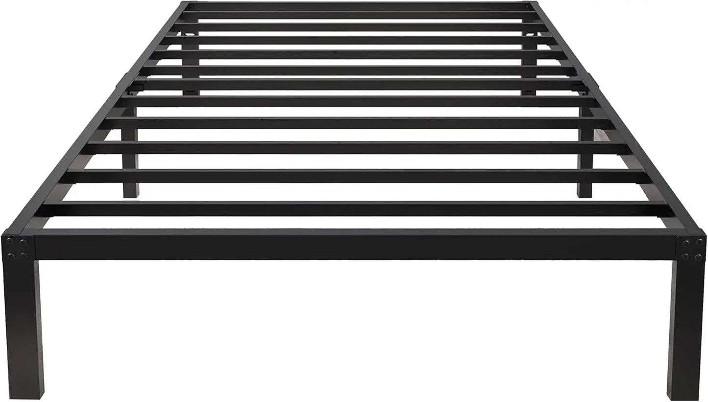 18-Inch Heavy-Duty Metal Platform Bed Frame – Built for Durability and Style