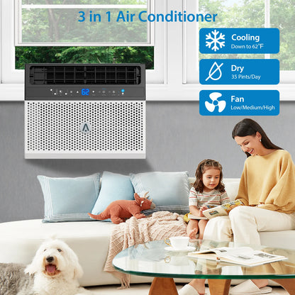 6000 BTU Window Air Conditioner – Quiet, Smart & Efficient Cooling