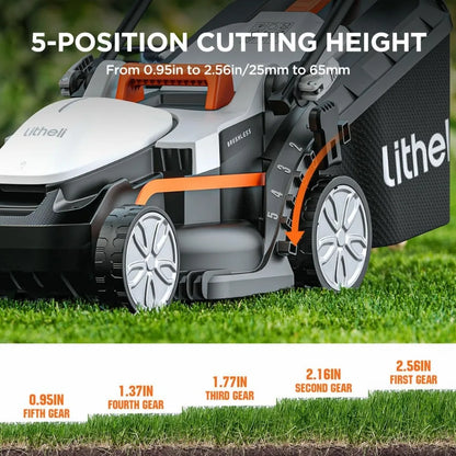 Lithheli 13-Inch Cordless Lawn Mower – Efficient, Lightweight, and Easy to Use