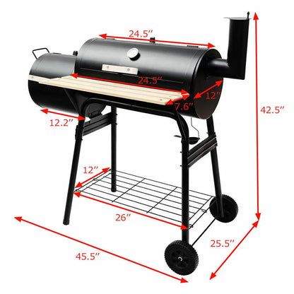 🔥 Outdoor Charcoal BBQ Grill & Smoker – Heavy-Duty Backyard Barbecue Pit 🔥