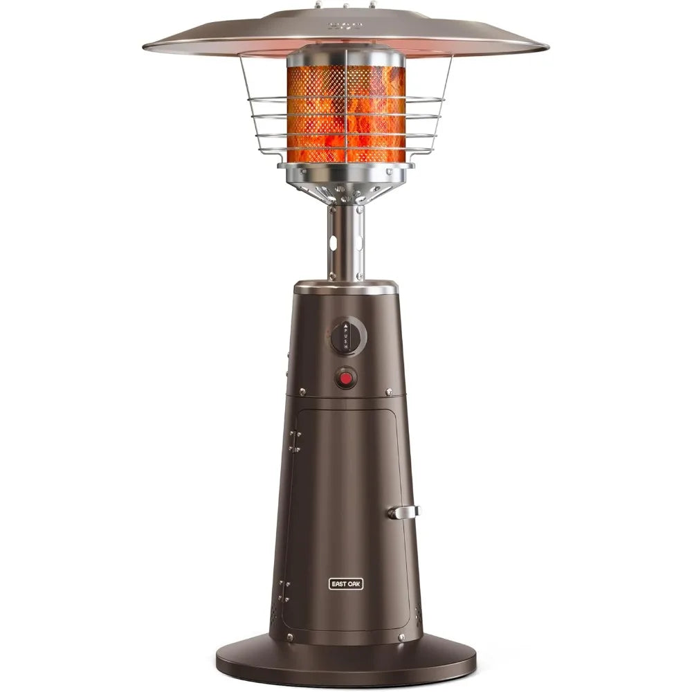 Terrace heater desktop outdoor heater, mini portable propane porch gas outdoor heater with 304 stainless steel burner