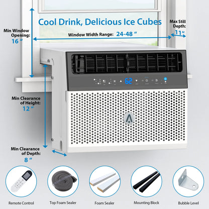 6000 BTU Window Air Conditioner – Quiet, Smart & Efficient Cooling