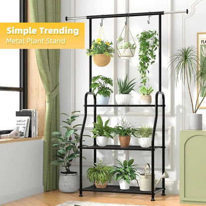 Heavy Duty Metal 3-Tiered Hanging Plant Stand