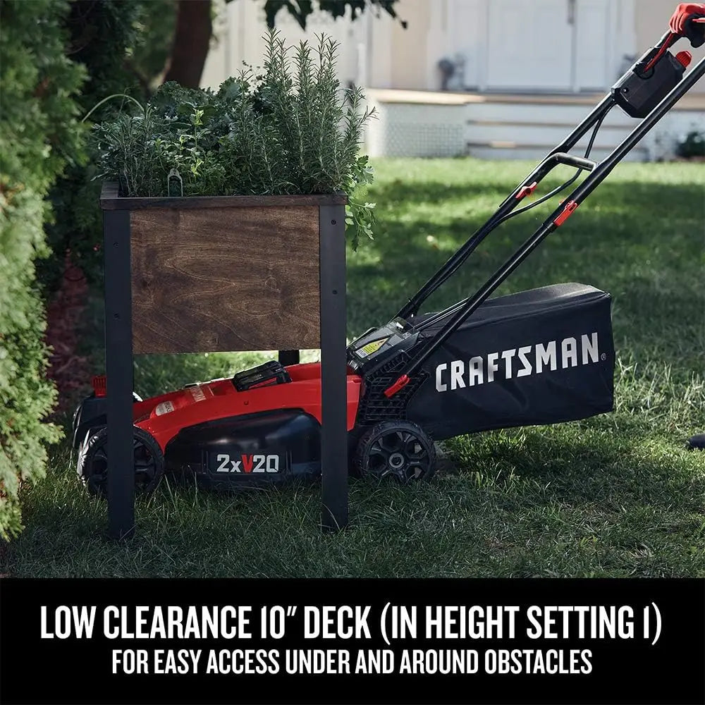 CRAFTSMAN V20 20-Inch Brushless Cordless Push Mower – Powerful, Efficient, and Space-Saving