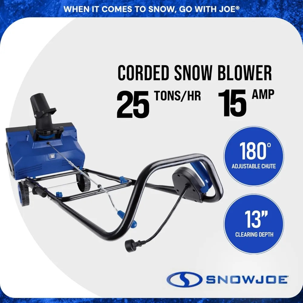 Snow Joe 15A Electric Snow Blower – 22" Walk-Behind Snow Removal Machine