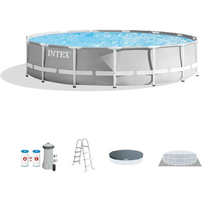 Intex 26723EH Prism Frame Premium Above-Ground Pool Set – 15ft x 42in