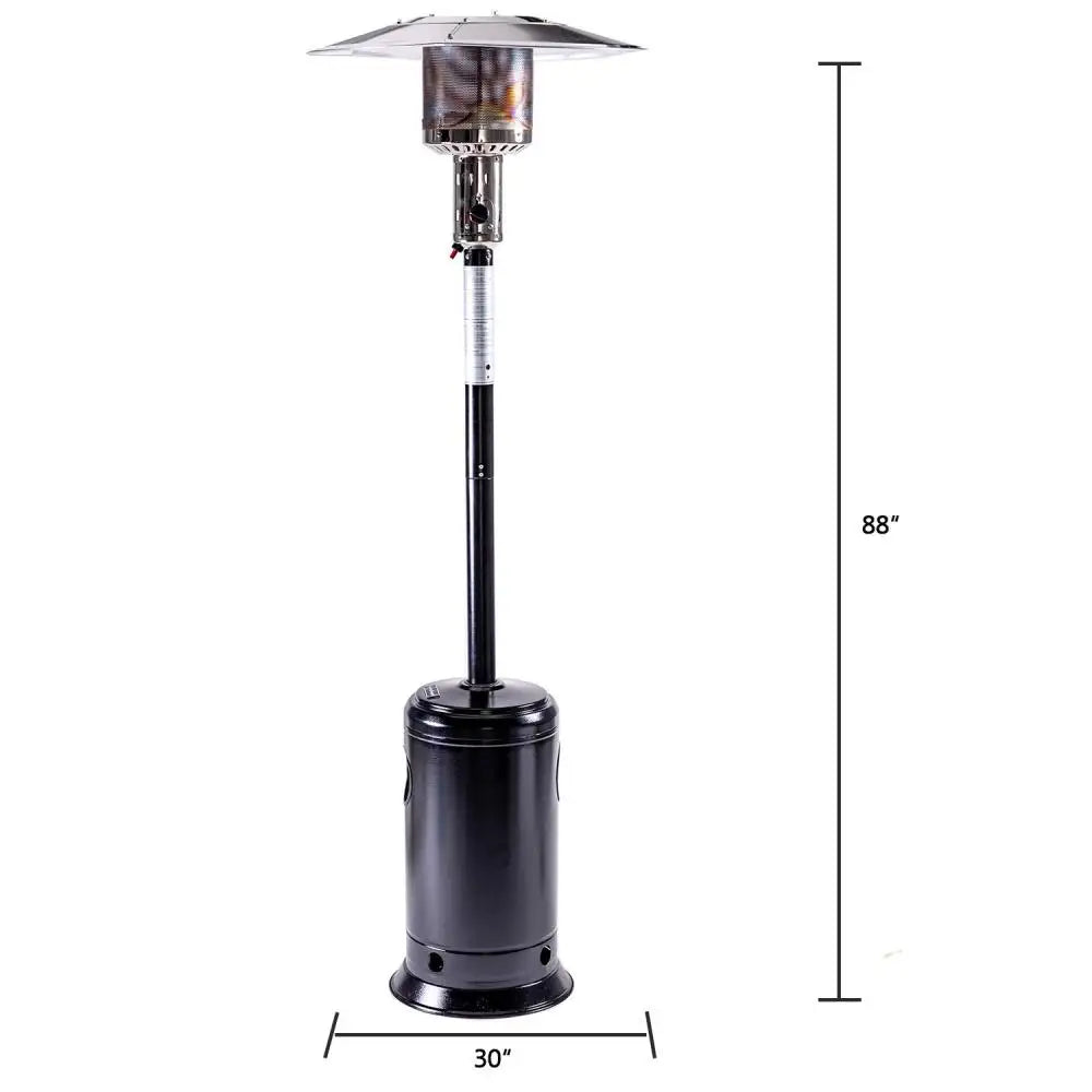 Premium 47,000 BTU Outdoor Propane Patio Heater with Portable Wheels