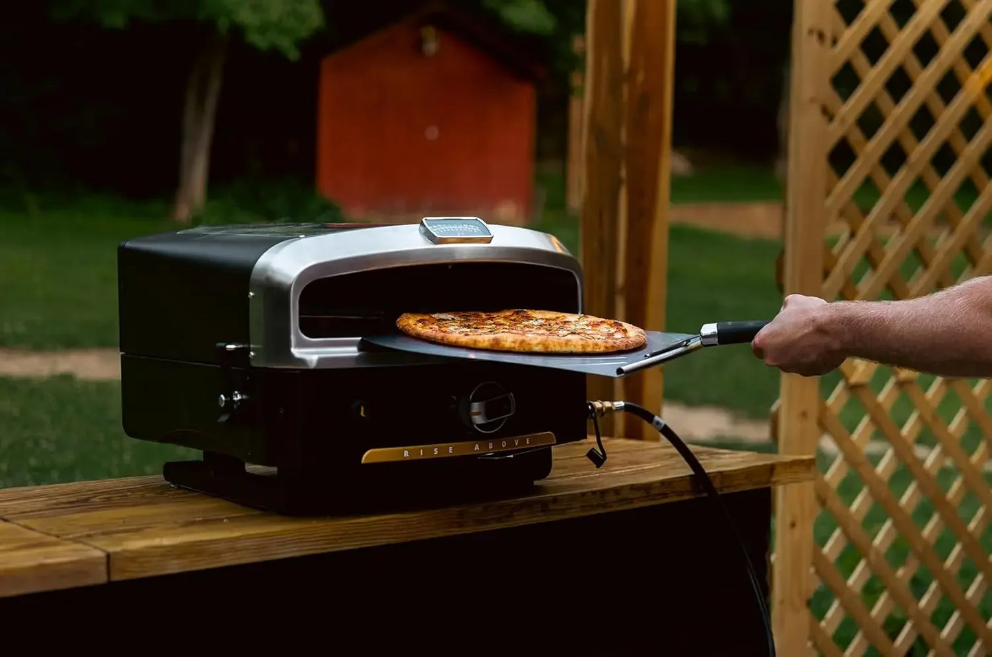 Gas Outdoor Pizza Oven with Rotating Cooking Stone | Portable Appliance