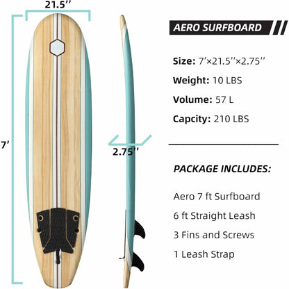 7-ft Soft Top Foam Beginner Surfboard – Stability, Durability & Performance for All Skill Levels