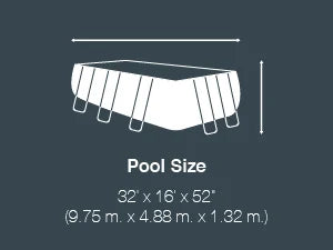 Intex Ultra XTR Rectangular Above-Ground Pool Set – 32 FT